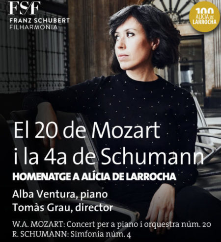 Cambio de solista: ALBA VENTURA & FRANZ SCHUBERT FILHARMONIA